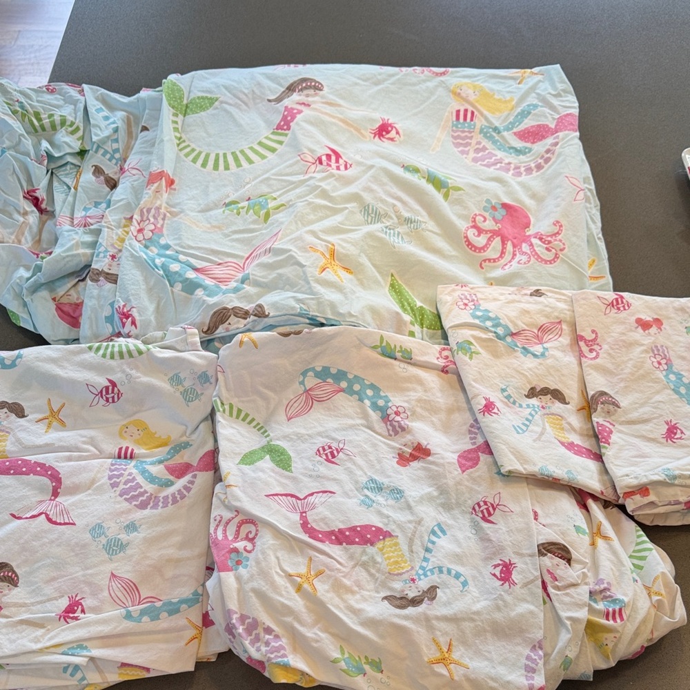 Mermaid and Sea Creature Bedding Set